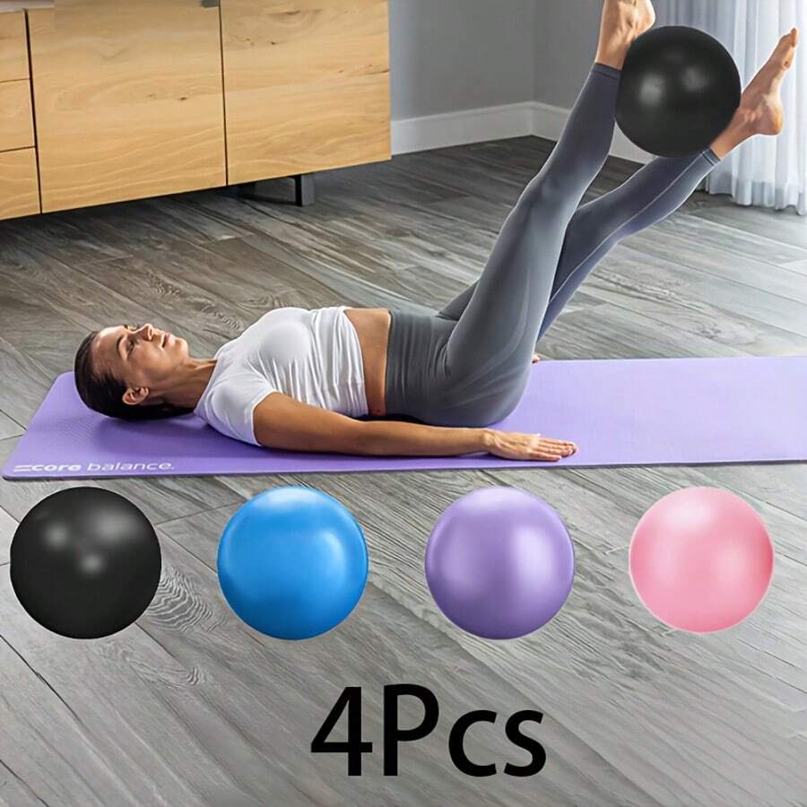 25cm Thick Anti-Burst Yoga Ball, Suitable For Pilates, Childbirth Balance And Stability - Multicolor - View 1