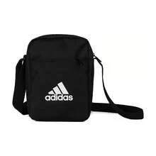 Adidas Classic Versatile Multi-Pocket Adjustable Strap Zipper Closure Polyester Crossbody Shoulder Bag, Unisex, Black ED6877 - ED6877 - View 1
