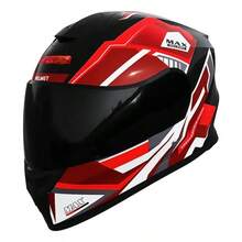 DOT Certified Helmet, With Flip-Up And Foldable Visor - Black - View 1
