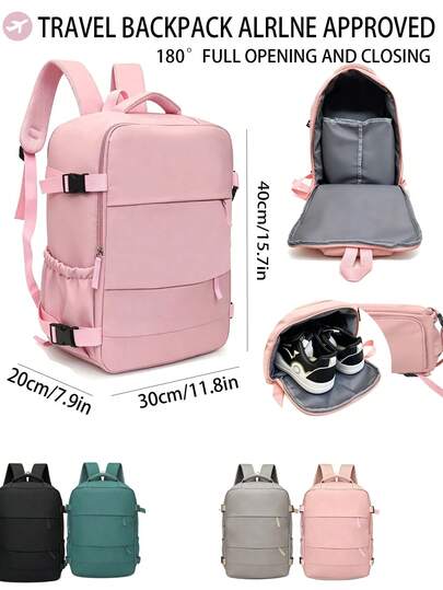 Women's Backpack, Women's Large Capacity Travel Backpack, Commuting And Class Backpack, Fashionable Computer Bag, Short Distance Business Travel Luggage Bag,Travel Backpack Airline Approved Suitable For Ryanair,Wizz Air