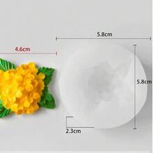3D玫瑰花硅胶模具，DIY手工皂、树脂、蜡烛、石膏、蜡杯花卉装饰模具，多功能装饰模具，易脱模可重复使用 - 花朵 - 查看 5