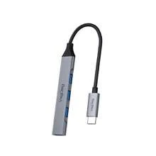 VegGieg 四合一 USB 2.0/3.0 集线器，Type-C/USB 四端口适配器，高速 350MB/s 数据传输分线器，铝合金即插即用延长线，兼容笔记本电脑、台式机、手机、平板电脑 - 查看 3