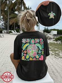 Women T-Shirts - Black - View 12