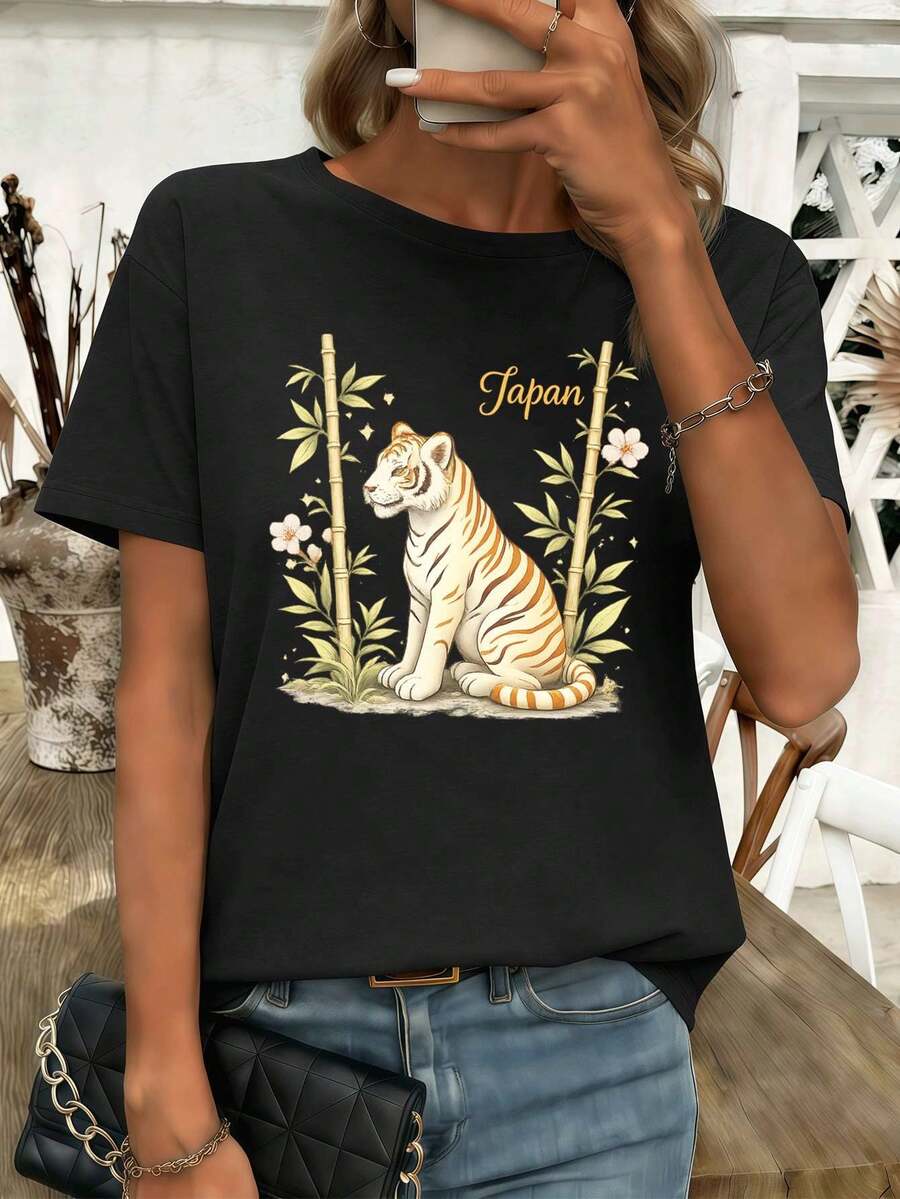 Women T-Shirts - Black - View 1