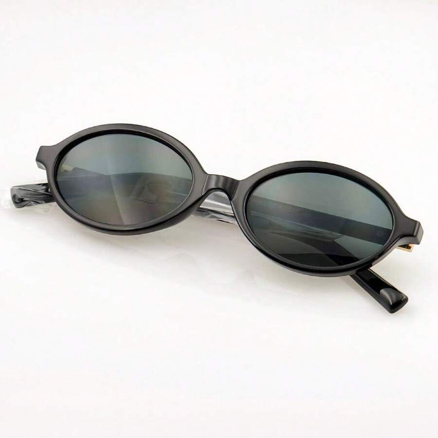 Óculos de sol feminino oval retrô, padrão tartaruga, estilo moderno - 2 - Visão 1