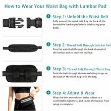Dog Hands-Free Leash With Waist Pack, Retractable Pet Leash, Adjustable Waist Belt Pouch, Reflective Stitching Design, Suitable For Running, Walking, Hiking, Jogging - Multicolor - View 4