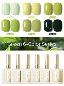 1 Bottle 40ml Avocado Diary Green Series Nail Polish Gel, Semi-Permanent Nail Polish Gel, Removable UV LED Nail Gel, Nail Art Supplies, DIY Nail Decoration, Home Salon Gift For Women - Multicolor - View 4