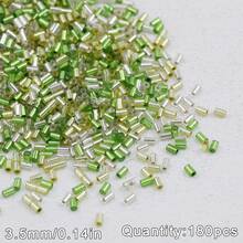 Hạt cườm ống dài các loại, hạt cườm ống mạ bạc 3.5mm có tua rua, nguyên liệu làm đồ trang sức DIY, vòng cổ, vòng tay, thêu thùa, phụ kiện quần áo, đồ thủ công và trang trí nghệ thuật. - ổ bi - Xem 24