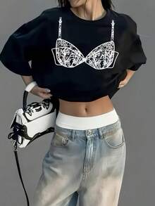 Women T-Shirts - Black - View 4