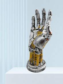 1pc Angry God's Hand Figurine, Explosive Details Desktop Home Decor, Demonic Hand Sculpture, Must-Have For Hardcore Manga Fans, Dark Aesthetic, High Fidelity Collectible Decoration For Halloween And Easter - Multicolor - View 4
