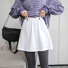 1个装弹性腰带延长器 裙子腰部配饰 女士衬衫延长器 可调节多层假下摆裙子延长器 - 白色 - 查看 6