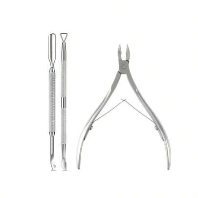 3/4pcs High Quality Stainless Steel Cuticle Nipper, Double-Edged Precision Grinded Blades, Professional Manicure Tool For Removing Cuticles And Hangnails