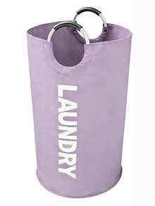 1pc Extra Large Capacity Foldable Laundry Basket, Waterproof Oxford Cloth With Handle, Dirty Clothes Storage Bin, Multiple Colors Available - Multicolor - View 16
