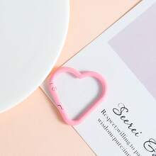4PC New Colored Hollow Heart Keychain, Metal Clip Hook, Spring Buckle, DIY Keychain, Suitable For Keybags, Backpacks, Luggage Tags, Wallets, And Handbag Accessories, Jewelry Making Accessories Decoration. Multiple Colors To Choose From. - Multicolor - View 7
