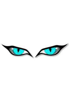 2pcs/Set Cool Demon Eye Car Rearview Mirror Decorative Stickers, Dust-Proof Waterproof Anti-UV Scratch-Resistant Creative Stickers, Available In Small And Large Sizes, Fashionable And Domineering Style, Suitable For Cars, Motorcycles, Auto Accessories, Car Stickers, Women's Auto Accessories - A - View 7