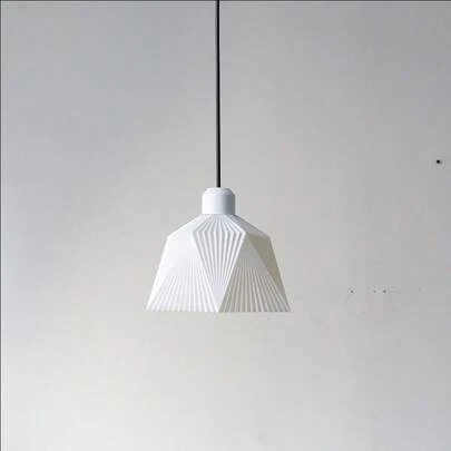 1pc Personalized Art DIY Pendant Lamp Shade, 3D Printed, Made Of High-Quality PLA Material, Modern Minimalist Style, Suitable For Living Room/Bedroom/Dining Room/Bar/Cafe/Exhibition/Commercial Use, Hanging Pendant Lamp Accessory (Bulb, Lamp Holder, And Suspension Wire Not Included)
