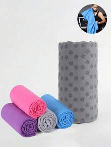 1pc Non-Slip Yoga Towel, Absorbent Yoga Mat Towel, Suitable For Hot Yoga, Pilates And Workout, Applicable For Yoga Studio, Outdoor, Office, Bedroom, Living Room, Gym (Random Style Delivered) - Multicolor - View 11