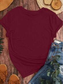 Women's Floral Shirt For Summer, Kingdom Fashion Casual Blouse, 100% Cotton - 紫紅色 - 查看 3