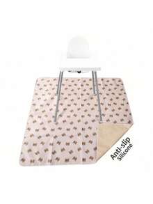1pc Waterproof Anti-Slip Splash-Proof Ink Painting Pattern Washable Portable Picnic Mat/Tablecloth - Multicolor - View 9