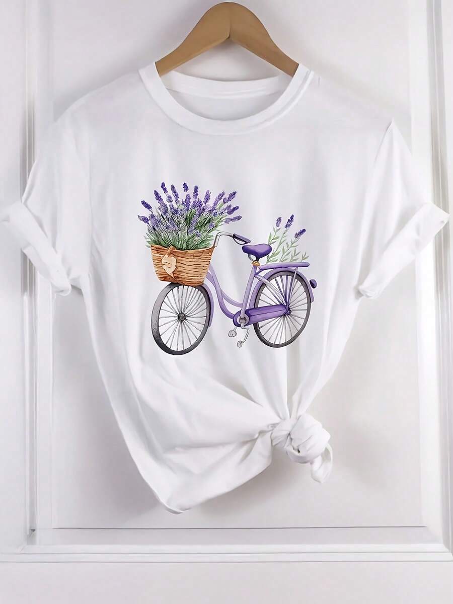 Women T-Shirts - [White] - View 1