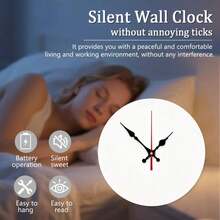 Product Image: JIT 2D Flat 1 PC Circuit Blue Light Digital Silent Swiss Round Quartz Wall Clock, With Various Patterns, Suitable For Decorating Bedrooms, Living Rooms, Offices, Kitchens, And Cafes 14-16 Inches (Excluding AA Batteries) A Perfect Christmas Gift - 1PC - 查看 8