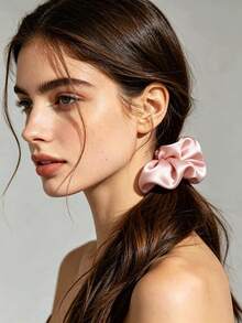 6/12/20/30 piezas Elegantes Scrunchies de satén liso, para mujeres, herramientas para el cabello, accesorios de belleza, rizados, para mujeres, otoño, viaje, herramientas para el cabello, accesorios para mujeres, cosas para el cabello, rizados, regalos, viaje, regalos para mujeres, cosas para el cabello, rellenos de calcetines, rellenos de calcetines para mujeres, sujetadores de cola de caballo, accesorios para el cabello, elásticos para el cabello - Multicolor - Ver 8