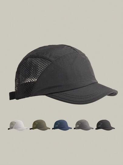 1pc Lightweight Quick-Dry Baseball Cap, Breathable Sun Protection, Short Brim, Suitable For Men And Women, Summer, Cycling, Outdoor Sports,Festival,Travel