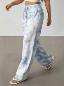 Women Swimming & Diving Suit - Blue and White - View 3