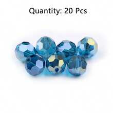 20颗多面切割玻璃珠，DIY首饰制作材料，可用于制作项链、手链、头饰、耳环等。 - diy玻璃珠子串珠 - 查看 15