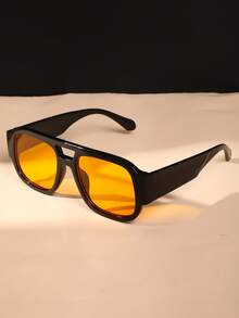 Nuevas gafas de moda de doble puente con estilo retro clásico, gafas minimalistas y versátiles de estilo punk para fiestas, pasarelas y uso diario - Multicolor - Ver 5