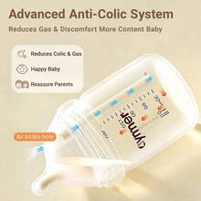 Hauture Baby Bottles For Newborn 0-6 Months,Wide Neck Anti-Colic Bottles, Leak-Proof & Easy To Clean, Perfect For Breastfed Babies, Baby Shower Gift Set 80ML - 80ml - View 5