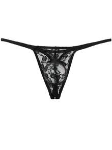 Men's Thongs G String Sexy Lace Gay  Underwear Briefs Man Jockstrap T Back Underpants  Pouch Breathable PantiesHT170 - màu đen - Xem 12