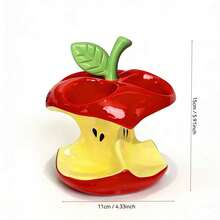 1个牙刷架，免钻孔牙刷架，塑料苹果造型电动牙刷收纳架，浴室梳妆台牙膏牙刷底座装饰，浴室梳妆台牙刷牙膏收纳架 - 彩色 - 查看 6