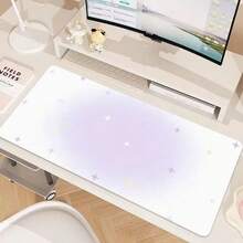 Leather Desk Pad Protector Gradient Pink Blue Star Large Mouse Pad Office Desk Mat Waterproof Non-Slip Gaming PU Desk Blotter Pad - View 6