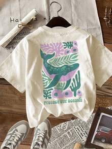 Women T-Shirts - [White] - View 6