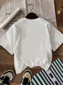 2026 Women's Top: Women's T-Shirt, Made Of 100% Soft And Breathable Fabric, Printed With The Number 47 – Short-Sleeved Crew Neck Casual Shirt, Suitable For Casual Wear, Machine Washable (Style 47) – Fits All Body Types, Women's Summer Clothing. - 白色 - 查看 3
