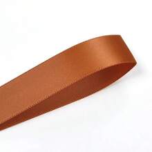 YAMA yardas/lote 13 16 19 22mm cinta de raso de doble cara cintas doradas y marrones para decoración de boda regalos de rosas hechos a mano W4UG - Galletas con chispas de chocolate 839 - Ver 5