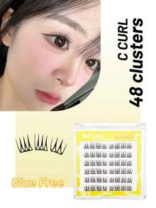 Có thể chọn 24/48 búi mi với 3 loại khác nhau, và mi giả đã được dán sẵn nên không cần dùng keo - các búi mi tự dính siêu mềm, siêu mỏng và nhẹ, có thể đeo cả ngày. - Xem 9