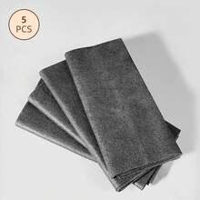 1/5/8片装黑色魔法玻璃清洁布，加厚超细纤维无绒擦拭布，可无痕清洁窗户、镜子、汽车玻璃、厨房、浴室等多用途清洁巾。温和不伤表面，适用于汽车、厨房、浴室、家居清洁。 - 黑色款 - 查看 13