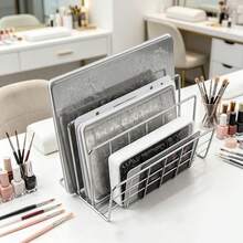 1pc Metal Nail Art Stamping Plate Storage Rack, Multi-Compartment Nail Sticker Storage Box, Nail Art Album Work Box, Nail Salon Polish Color Card Display Holder - Multicolor - View 5