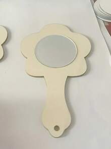 12pcs Wooden DIY Handheld Mini Mirror Set - Multicolor - View 11