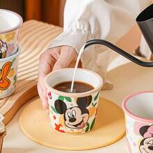 Disney 4件套迪士尼米奇米妮唐老鸭黛西陶瓷杯套装，可爱卡通咖啡杯，柔软卡哇伊牛奶杯，家居聚会礼物 - 彩色 - 查看 7