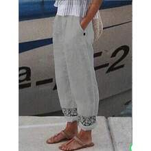 Women Pants - Light Grey - View 10