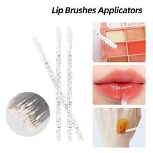 100/300/450 Piezas Bastoncillos de algodón desechables para kit de extensión de pestañas - Incluye cepillo de pestañas, cepillo de labios, cabezal de cepillo de rímel - Juego de varitas de belleza (Negro) - Multicolor - Ver 4