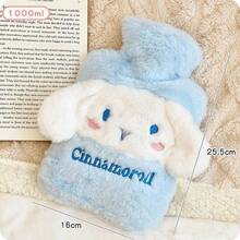 SANRIO Explosion-Proof Plush Hot Water Bottle - Authorized Cartoon Characters (Hello Kitty, My Melody, Kuromi, Cinnamoroll), Large Capacity Suitable For Abdominal/Foot Warming, Dorm Essential - Multicolor - View 15