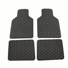 一套豪华3D菱形图案仿皮汽车脚垫，全覆盖定制，适用于第十代雅阁（2018-2022款），左舵，3件套带地毯 - 彩色 - 查看 7