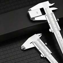 High Precision Stainless Steel Vernier Caliper, Industrial-Grade Collectible Measurement, Multi-Purpose Caliper For Inner Diameter And Depth - Multicolor - View 1