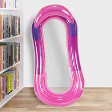 1pc Adult Inflatable Floating Lounge Chair, Large Thick Inflatable Floating Bed With Soft Mesh Center, Durable PVC Quick Fold Design, Suitable For Swimming Pool, Outdoor Beach, Pool Party, Summer Sunbathing, Inflatable Pool Float, Pool Inflatable, Holiday Essential - Inflatable Flotation Device - View 5