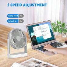 8 Inch Camping Fan With Solar Panel, Rechargeable Battery Powered Tent Fan With Solar Panel, USB Port, LED Light And 2 Free Bulbs, Portable Desk Fan For Outdoor Camping, Fishing, Hurricane, Home Emergency - Other - View 3
