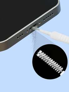 9pcs Mobile Phone Cleaning Kit: Adhesive Tape, Charging Port Brush, Audio Hole Cleaner, Gap Cleaning Brush, Cleaning Cloth, Silicone Dust Plugs - Multicolor - View 3